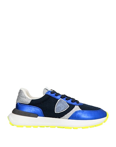 PHILIPPE MODEL Sneakers Midnight blue Leather, Textile fibers