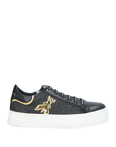 PATRIZIA PEPE SCHUHE Schwarz Leder, Andere Fasern