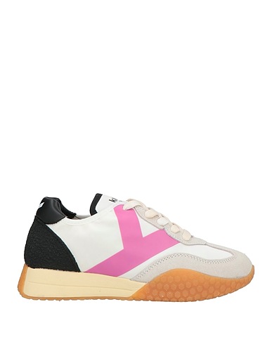 KEH-NOO Sneakers White Leather, Textile fibres