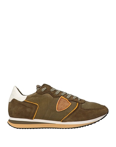 PHILIPPE MODEL Sneakers Verde militare Pelle