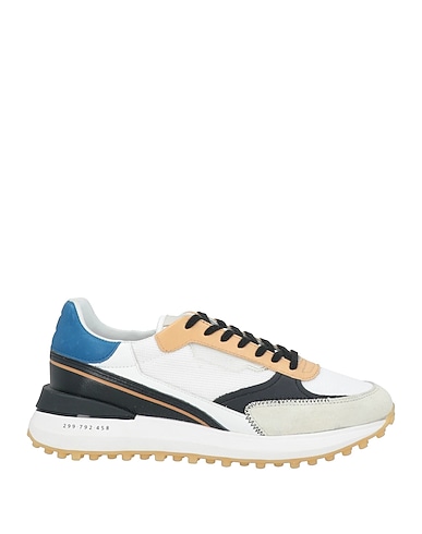 D.A.T.E. Sneakers White Leather, Textile fibres