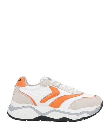 VOILE BLANCHE Sneakers Light grey Leather, Textile fibers