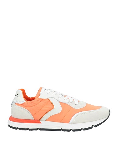 VOILE BLANCHE Sneakers Arancione Pelle, Fibre tessili