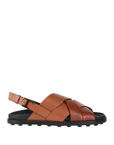 TOD'S Sandals Brown Leather