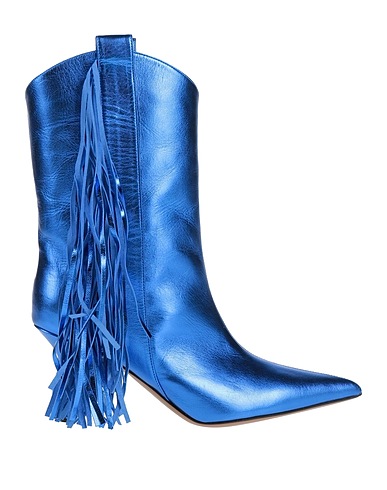 THE SADDLER Ankle boot Bright blue Leather