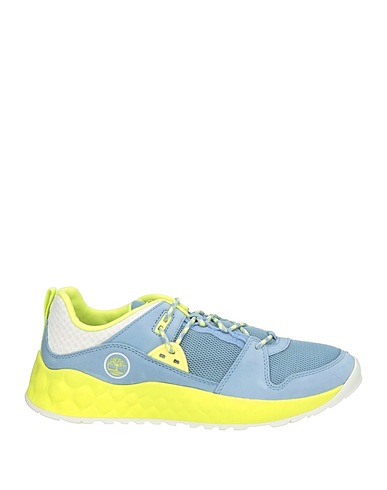 TIMBERLAND Sneakers Pastel blue Leather, Textile fibers
