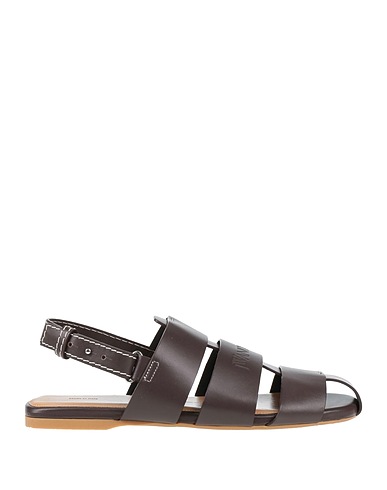 JW ANDERSON Sandals Dark brown Calfskin