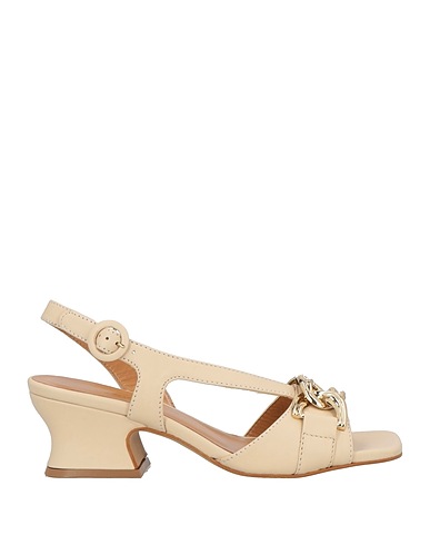 CAFèNOIR Sandals Cream Textile fibres
