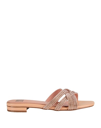 BIBI LOU Sandals Beige Textile fibres