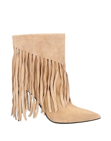PINKO Ankle boot Beige Leather