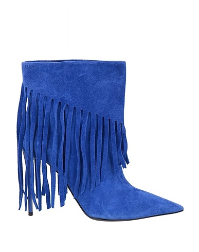 PINKO Ankle boot Bright blue Leather