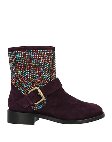 RENE' CAOVILLA Ankle boot Plum Leather