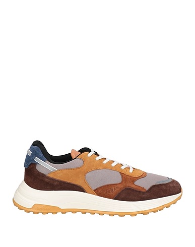 HOGAN Sneakers Cammello Pelle, Fibre tessili