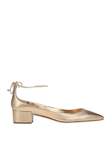 RENE' CAOVILLA Court Gold Leather