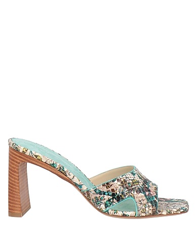 ANTONIO BARBATO Sandales Turquoise Cuir de python