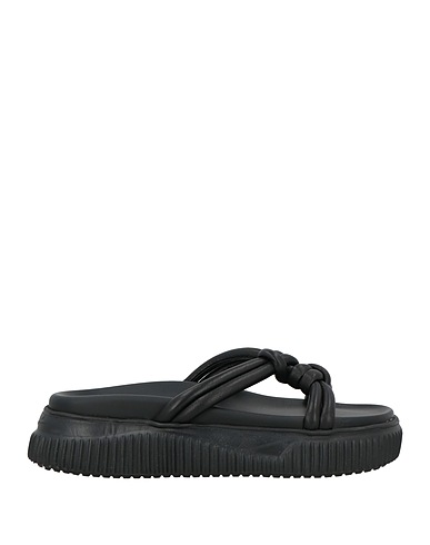VOILE BLANCHE Sandals Black Leather