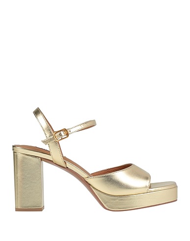 BIBI LOU Sandals Gold Leather