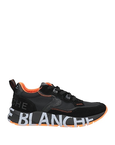 VOILE BLANCHE Sneakers Black Leather, Nylon
