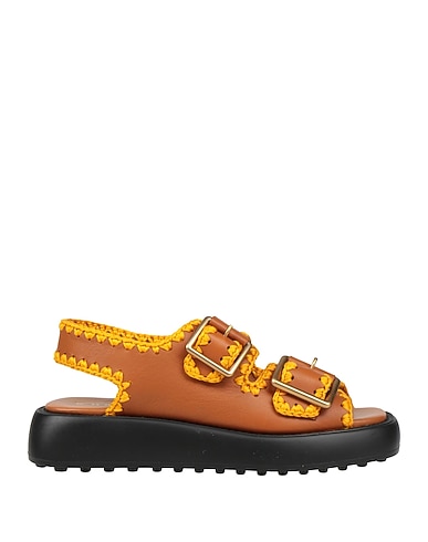 TOD'S Sandals MARRONE Leather