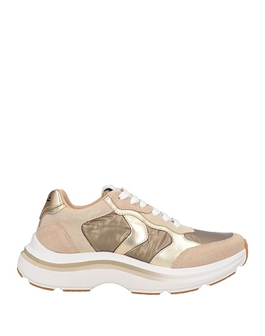VOILE BLANCHE Sneakers Bronze Leather, Textile fibers