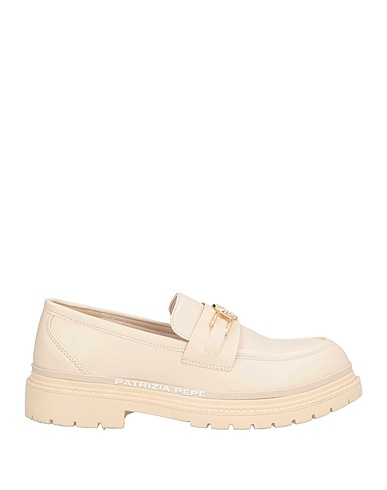 PATRIZIA PEPE Loafers Beige Textile fibres