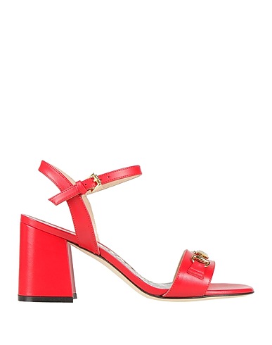 CAVALLI CLASS Sandals Red Leather