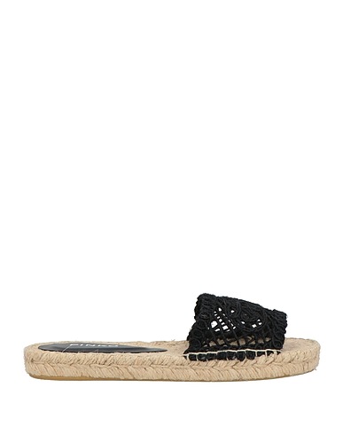 PINKO Espadrilles Schwarz Gewebefasern