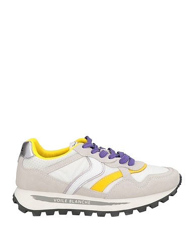 VOILE BLANCHE Sneakers White Calfskin, Textile fibers