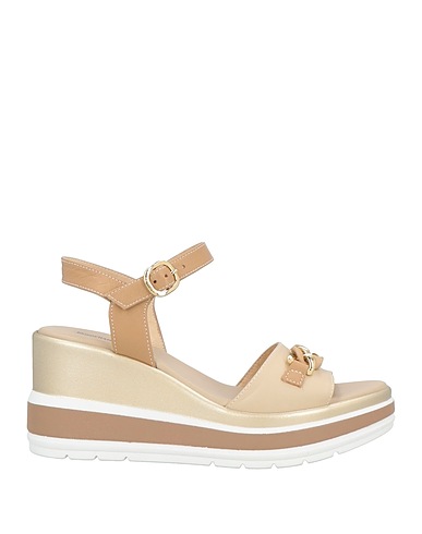 NERO GIARDINI Sandali Beige Pelle