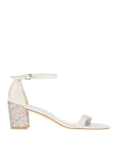 STUART WEITZMAN Sandals White Leather