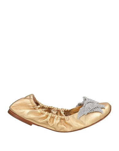 CASADEI Ballerinas Platin Leder