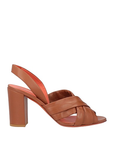 SANTONI Sandals Tan Leather