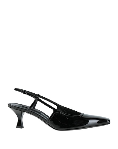 CASADEI パンプス ブラック 革（なめし加工）