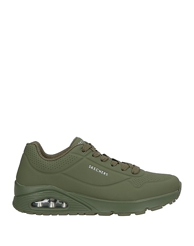 SKECHERS Sneakers Military green Textile fibers