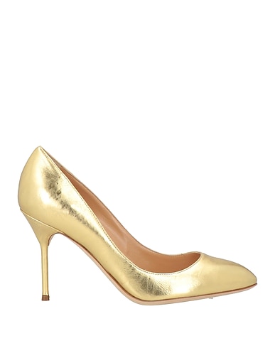SERGIO ROSSI Court Gold Leather