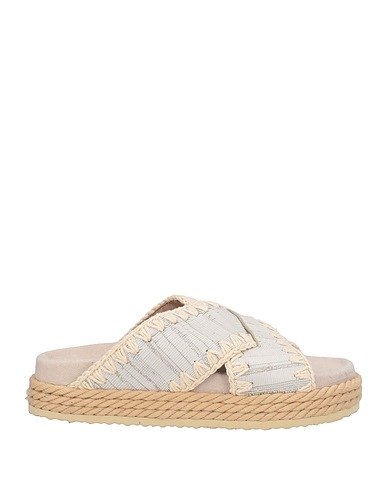 MOU Espadrilles Light grey Leather