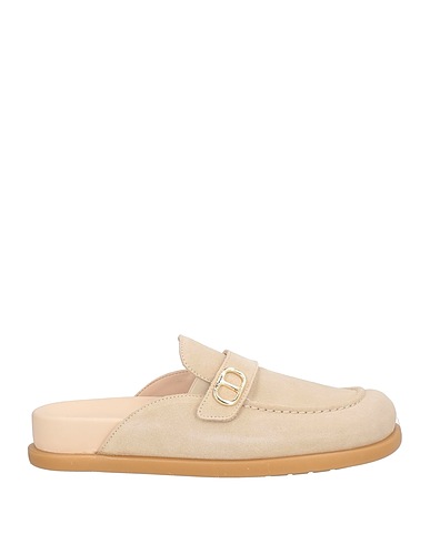 TWINSET Mules und Clogs Elfenbein Leder