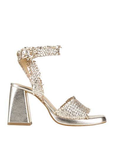 EMANUÉLLE VEE Sandals Platinum Leather
