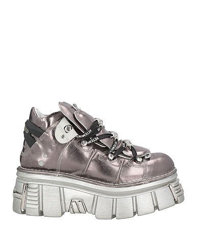 VETEMENTS x NEW ROCK Ankle boot Silver Leather