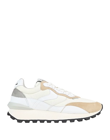 VOILE BLANCHE Sneakers Khaki Leather, Textile fibers