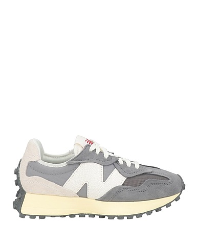 NEW BALANCE Sneakers Grigio Pelle, Fibre tessili