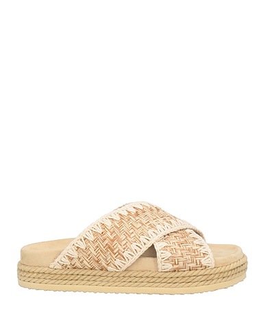 MOU Sandals Beige Textile fibers