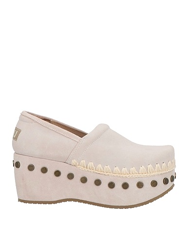 MOU Mules and clogs Light grey Leather