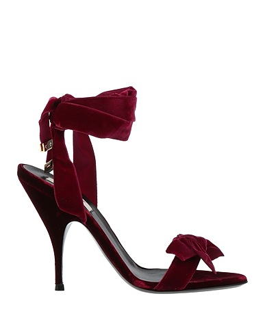 BALLY Sandals Plum Textile fibres