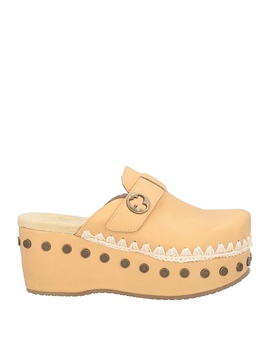 MOU Mules and clogs Beige Leather