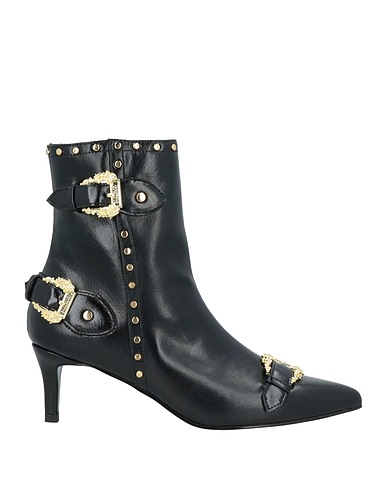 VERSACE JEANS COUTURE Ankle boot Black Textile fibers
