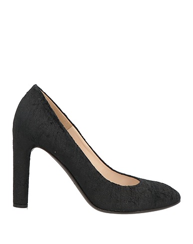 DEL CARLO Pumps Schwarz Gewebefasern