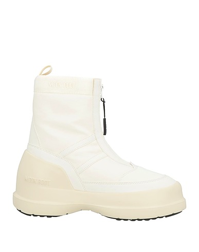MOON BOOT Stivaletti Off white Fibre tessili