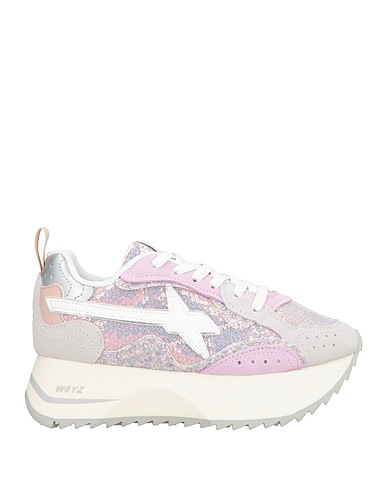 W6YZ Sneakers Lilac Leather, Textile fibres