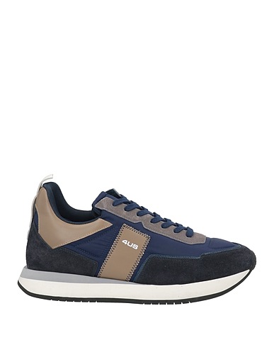 PACIOTTI 4US Sneakers Midnight blue Leather, Textile fibres